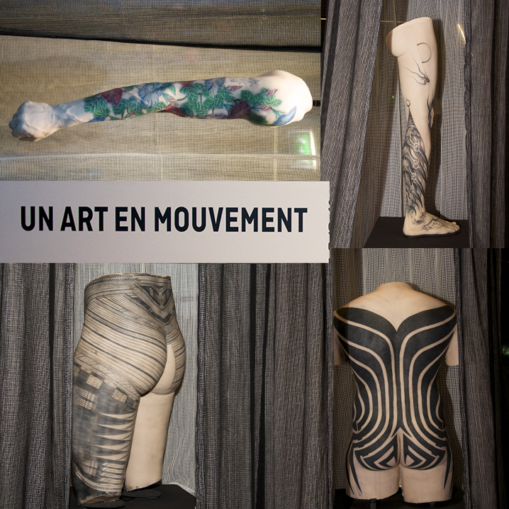 Moulages en silicone de corps humain tatoués par des artistes contemporains « extraits de corps » à découvrir. 