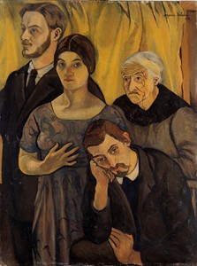 Suzanne Valadon : Portrait de Famille, 1912, le trio et la grand-mère (Centre Pompidou – Musée national d’art moderne © Centre Pompidou MNAM-CCI, dist. RMN-Grand Palais/Philippe Migeat)