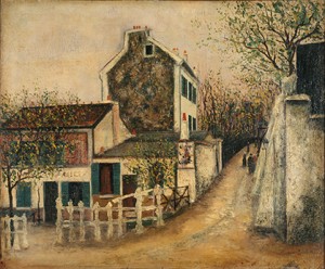 Maurice Utrillo, Le Lapin Agile, 1910, Huile sur toile, Paris, (Centre Pompidou MNAM/CCI © Bertrand Prévost) 