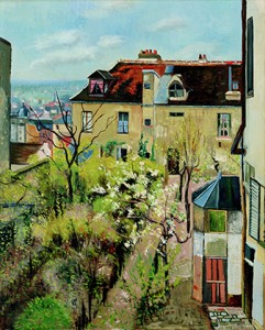 André Utter, jardin de la maison d’Utrillo (Association des amis du petit Palais, Genève © Petit Palais, Genève)