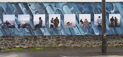 Aglaé Bory "Les mers intérieures", mur rue d'Aubervilliers.