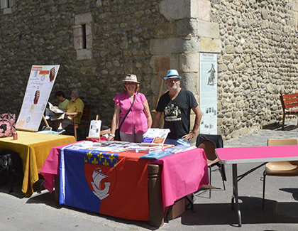 Le stand des Nautes de Paris, Marie-Christine et Dominique