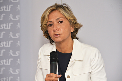 Valérie Pécresse, président de la région île de France et présidente du Stif